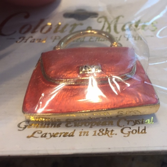 Colour Mates Hand painted Enamel Vintage Brooch - Picture 5 of 5